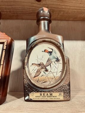 Jim Beam Decanter with James Lockhart painting